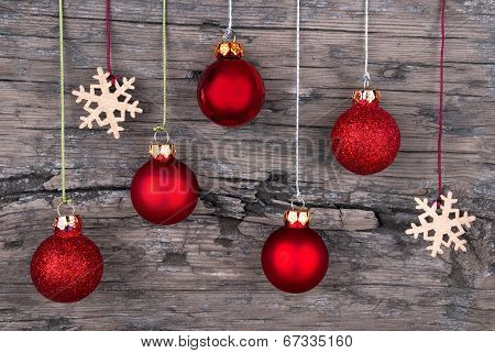 Wood With Christmas Decoration