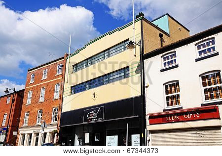 Art Deco shop front, Hereford.