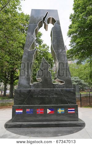Korean War Memorial in Battery Park