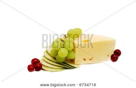 Queijo e uvas