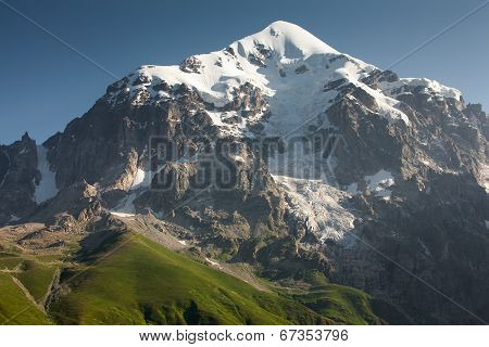 Mountanious Landscape Of Zemo (upper) Svaneti