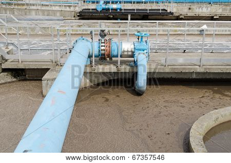 Blue Stopcock Tap Pipes Oxygen Blow Bubble Water