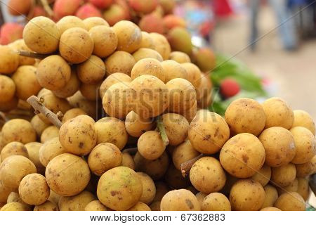 Ripe Longkong In The Market