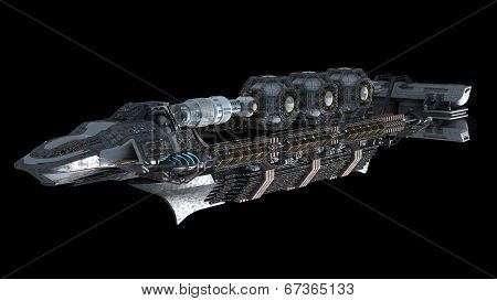 Alien Mothership in deep space travel