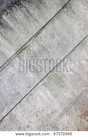 Gray Grimy Panels Of Old Precast Wall
