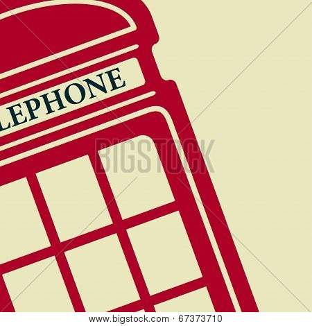 Vector telephone box icon. Eps10