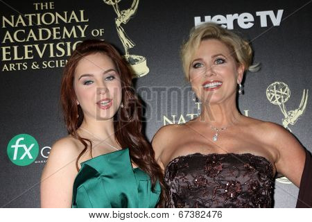 LOS ANGELES - JUN 22:  Tonya Walker, daughter at the 2014 Daytime Emmy Awards Arrivals at the Beverly Hilton Hotel on June 22, 2014 in Beverly Hills, CA