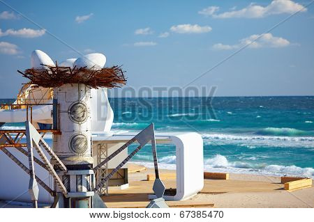 Constructions On Kazantip Music Festival, Crimea, Ukraine