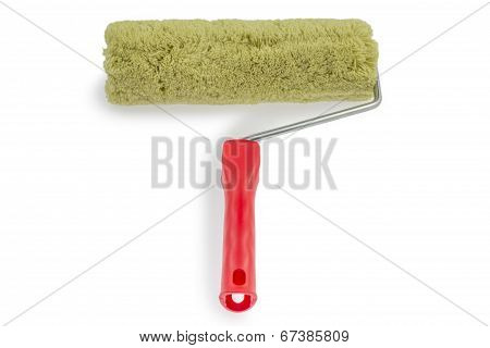 Paint Roller Isolated On White