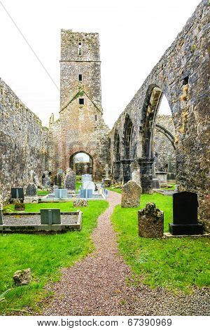 Kilcrea, Ireland - November 28: Kilcrea Friary On November 28, 2012 In Co.cork, Ireland