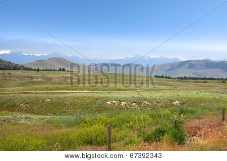 Scenic landscape near Kalispell, Montana