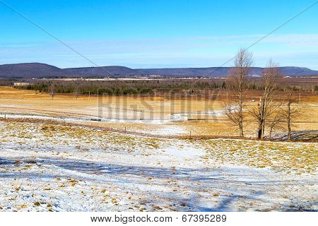 Tranquil countryside landscape in West Virginia.