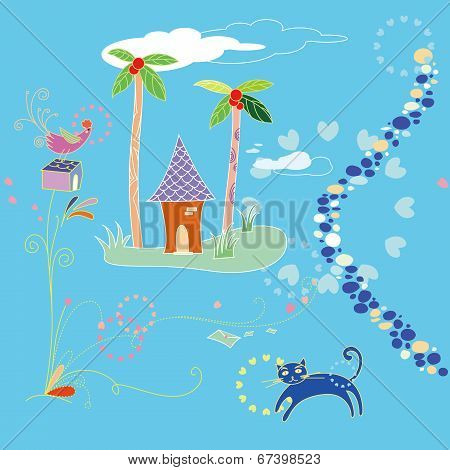 Cartoon background