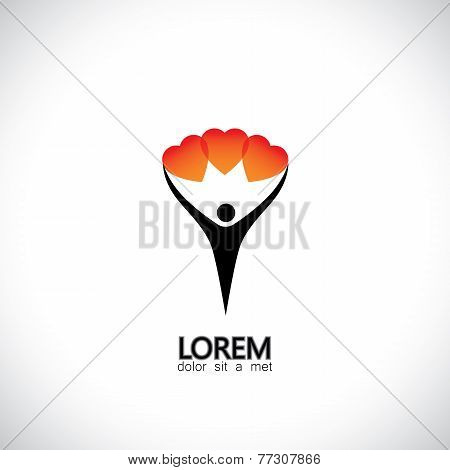 Person Proposing Love & Commitment To A Partner - Concept Vector
