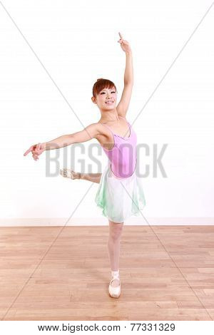 woman dances ballet