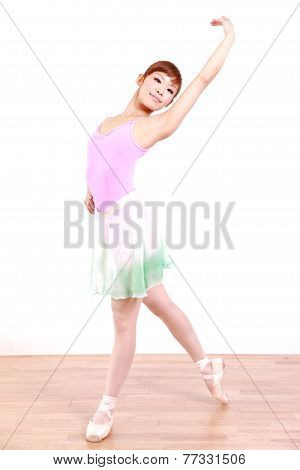 woman dances ballet