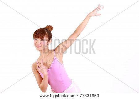 woman dances ballet