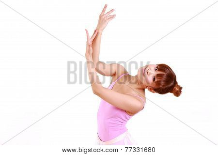 woman dances ballet