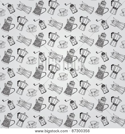 Vintage Hand Drawn Seamless Pattern