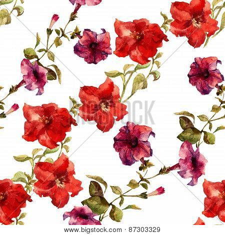 Petunia flower pattern