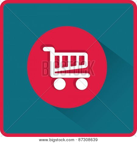 Flat Vector Cart Icon