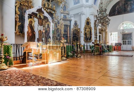 Interior Of The Church Of The Holy Face In The Village Mlevo.