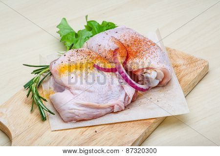 Raw Chicken Thights