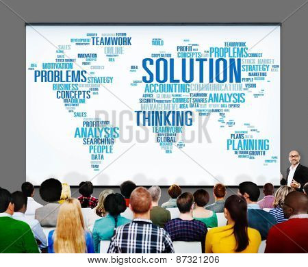 Solution Success Sloved Decision Strategic Progress Concept