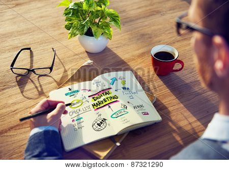 Digital Marketing Branding Strategy Online Media Concept