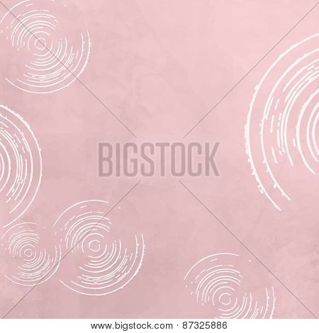 Abstract vintage background - soft pink circle pattern