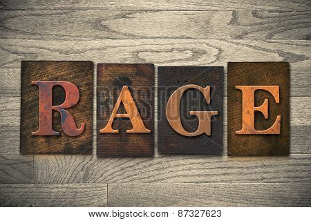Rage Wooden Letterpress Theme