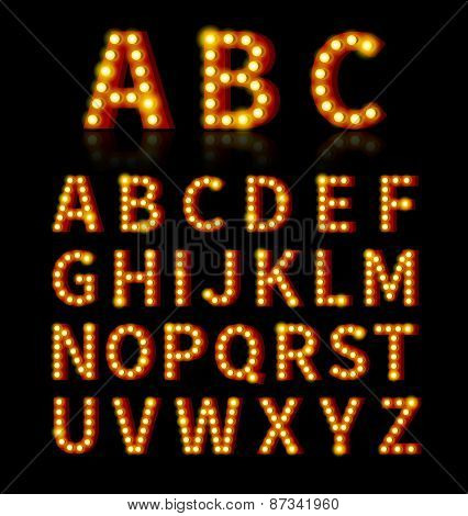 Lightbulb font