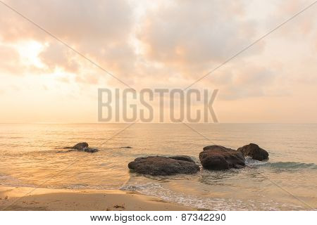 Morning Sunrise Over The Sea