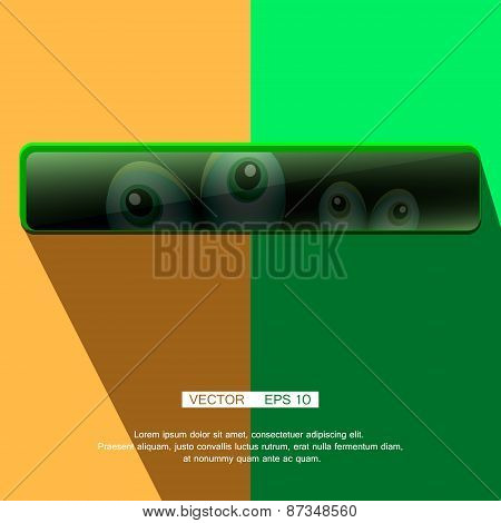 Comic spying  Eyes. Eyeballs vector. Staring - Surprised