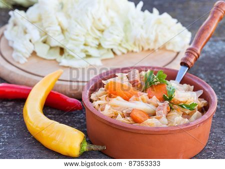 Cabbage with carrots