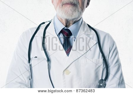 Portrait of friendly male doctor