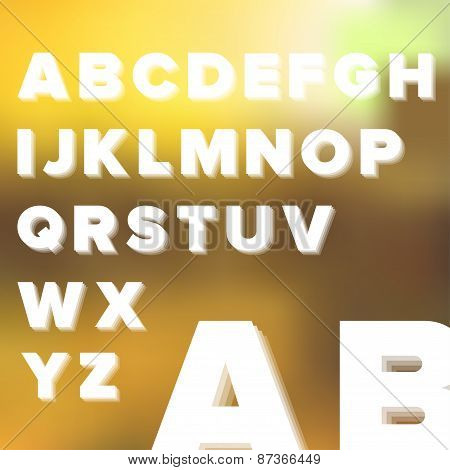 Layered Transparetn Simple Alphabet