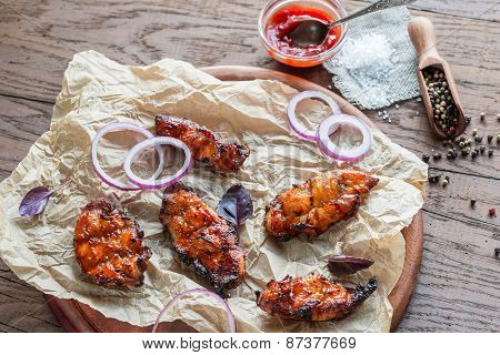 Grilled Chicken Breasts With Barbecue Sauce