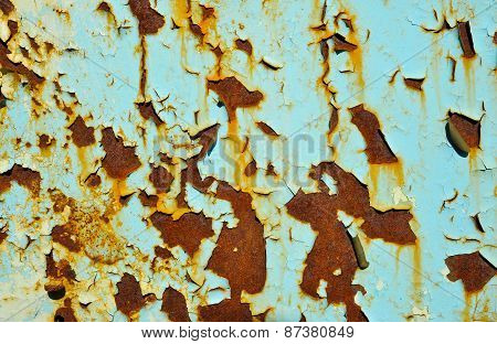 Texture with Faded green chipped paint