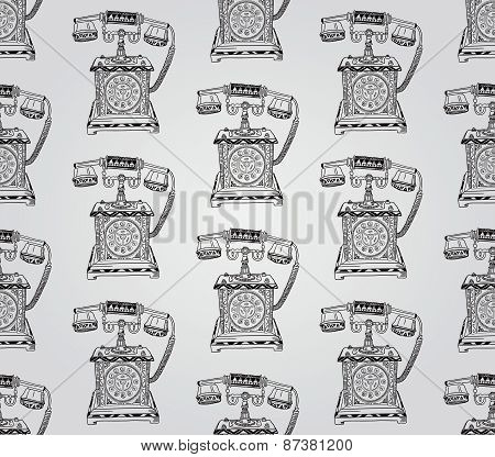 Vintage Hand Drawn Seamless Pattern
