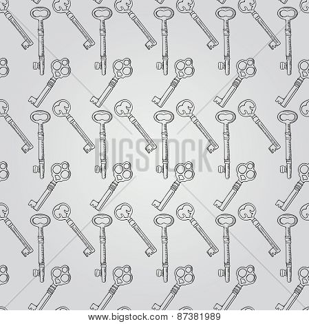 Vintage Hand Drawn Seamless Pattern