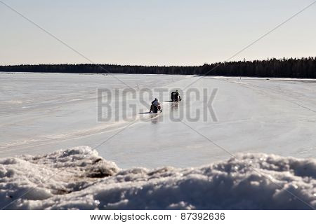 Snowmobiling