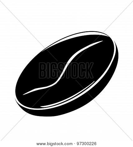 Coffee Bean On White Background