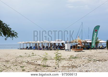 Skala Marion Beba Beach At Sunset