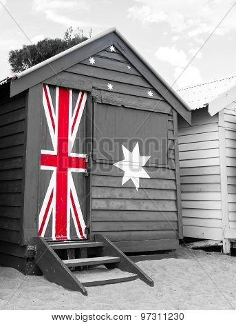 Bathing Houses At Brighton Beach, Australia
