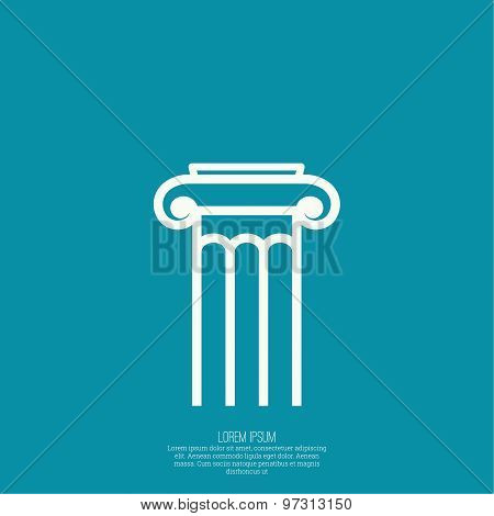 Abstract vector logo design template.