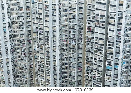 Hign density residential building in Hong Kong