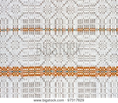 Background Linen Fabric With A Pattern Of Weaving