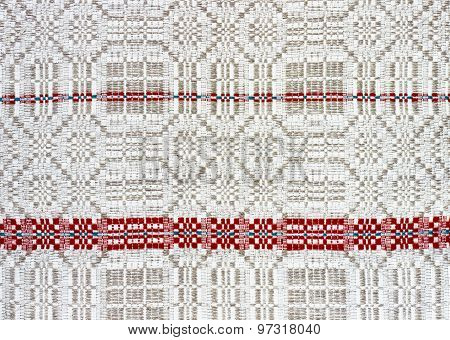 Background Linen Fabric With A Pattern Of Weaving