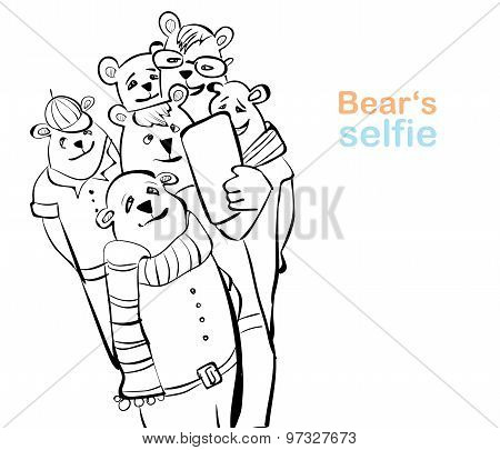 bear selfie. many bears do self photo.